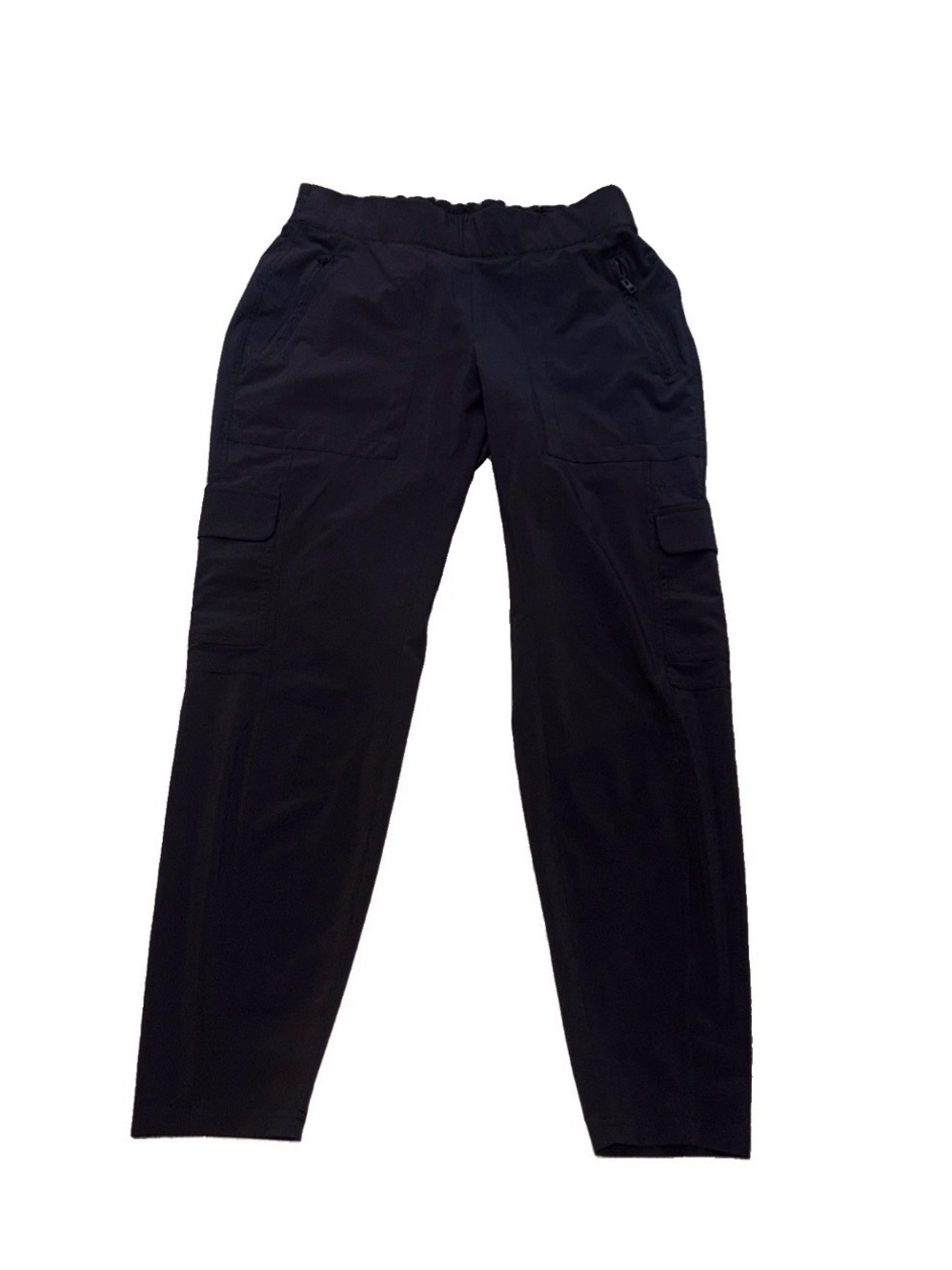 Athleta Chelsea Cargo Tapered Featherweight Stretch Pant Black Womens Size 6